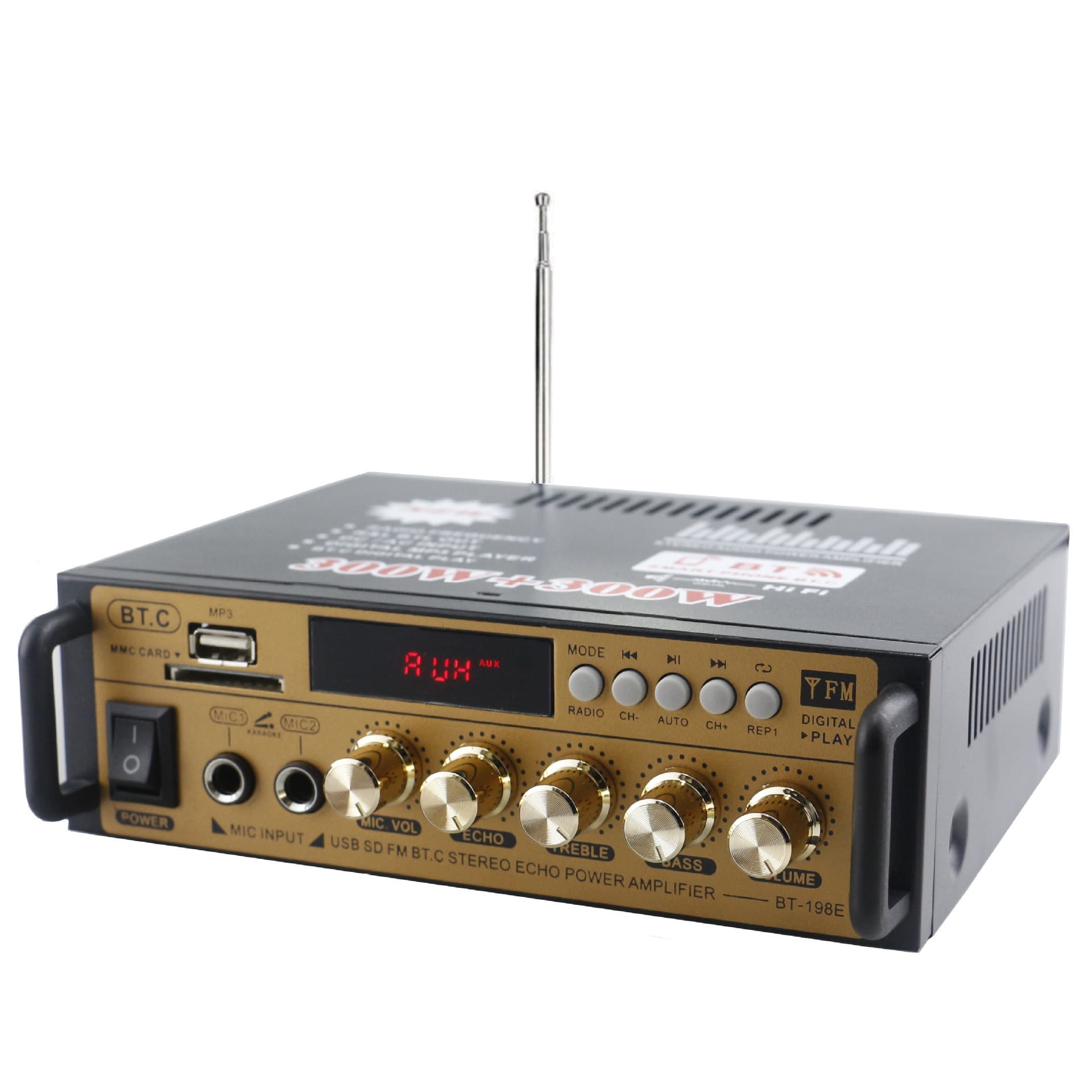 Mini Amplifier BT-298A Bluetooth Amplifier 12V 220V Speaker Power Amplifier USB Radio Factory Direct