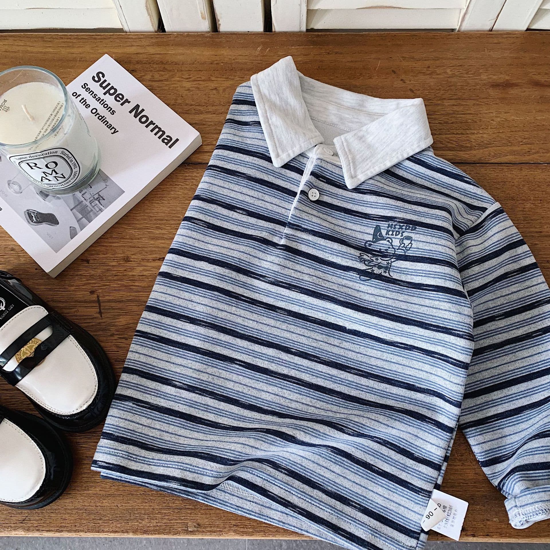 Bangcheng Boys Sweatshirt 2026 Spring Autumn New Children's Striped Stylish POLO Shirt Baby Versatile Kids' Clothing Dropshipping Trendy