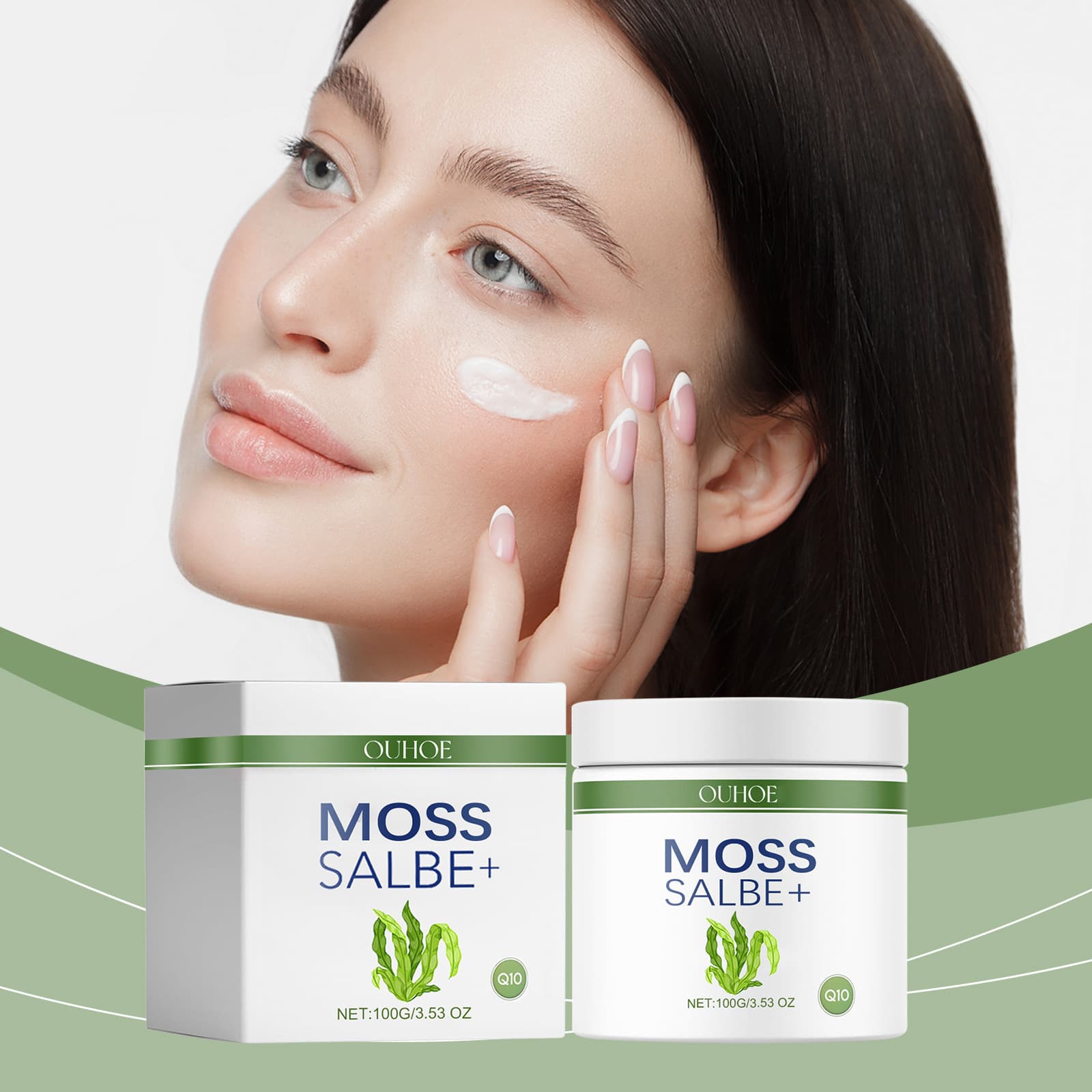 OUHOE Moisturizing Face Cream with Aloe Vera for Dry Lines, Hydrating, Nourishing, and Refreshing Daily Care