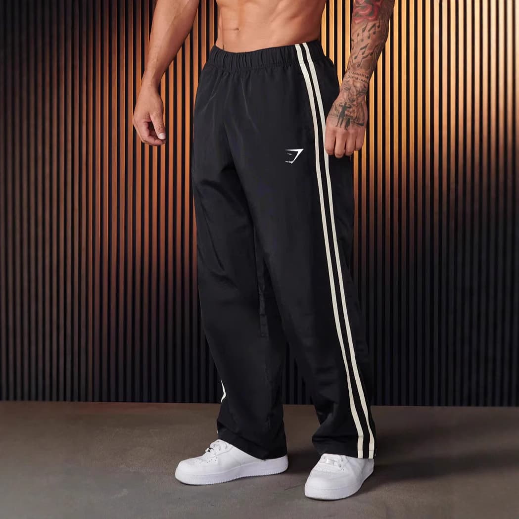 GYMSHARK Men's Muscle Fitness Gym Workout Pants Long Trousers Running Basketball Training Slim Casual Pants