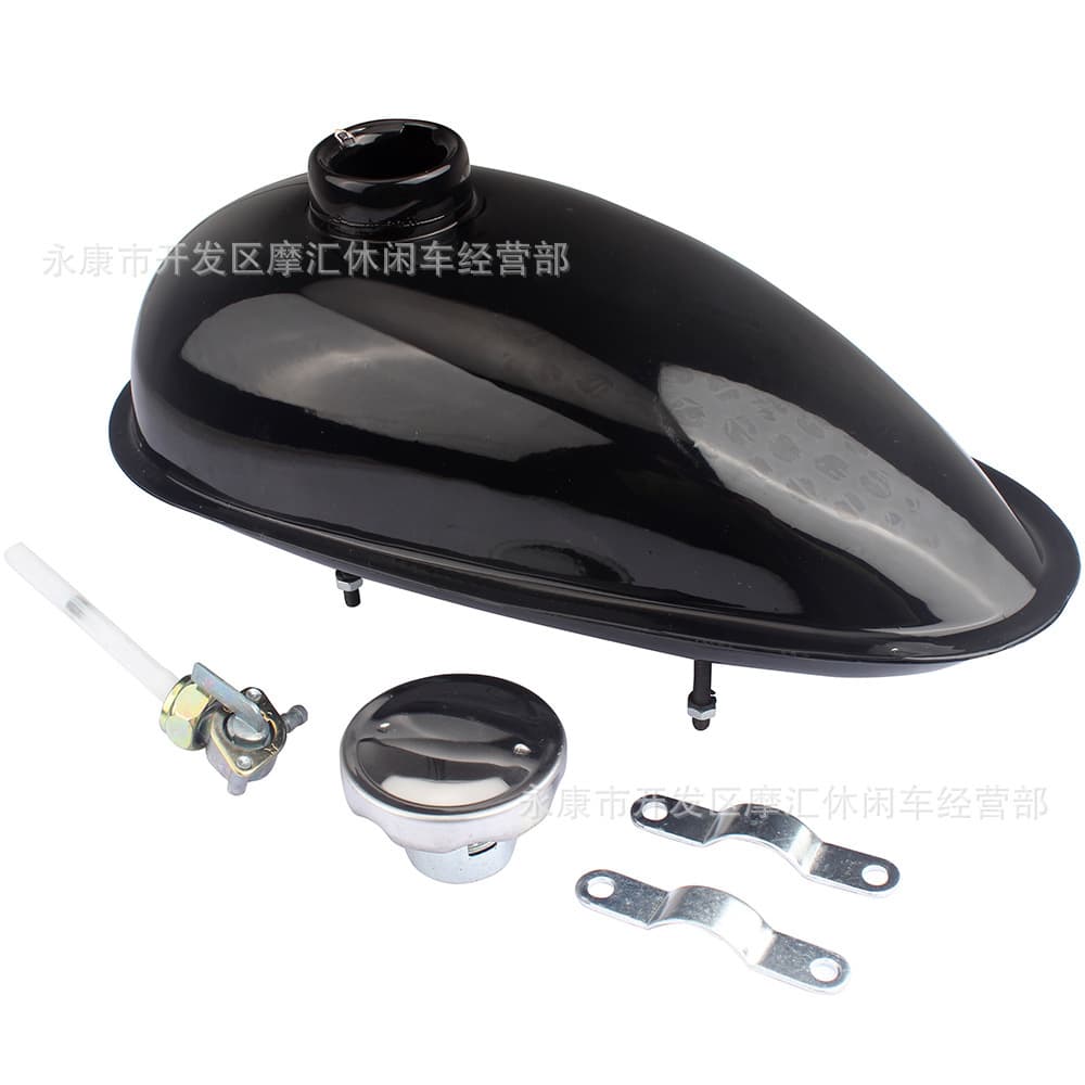 Mini Motorcycle Bicycle Parts 50CC 60CC 80CC Two-Stroke Iron Fuel Tank with Cap 2L