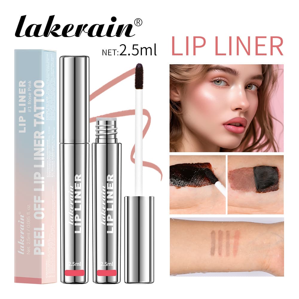 Cross-border lakerain Peel-off Lip Liner Matte Finish Long-lasting Non-smudge Lip Liner Liquid Lip Liner