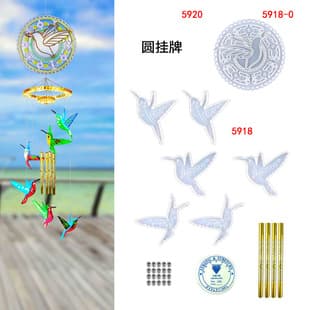 Hummingbird Wind Chime Resin Mold DIY Hummingbird Wall Hanging Decoration Wind Chime Mold Hummingbird Pendant Silicone Mold