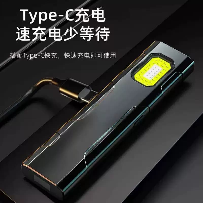 Flashlight small portable strong light super bright student dormitory outdoor rechargeable auto repair work light magnetic suction 8