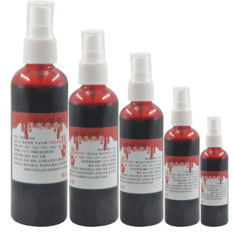 Halloween Vampire Props Movie Prank Cosplay Performance Fake Blood Fake Blood Capsules Fake Teeth Artificial Plasma