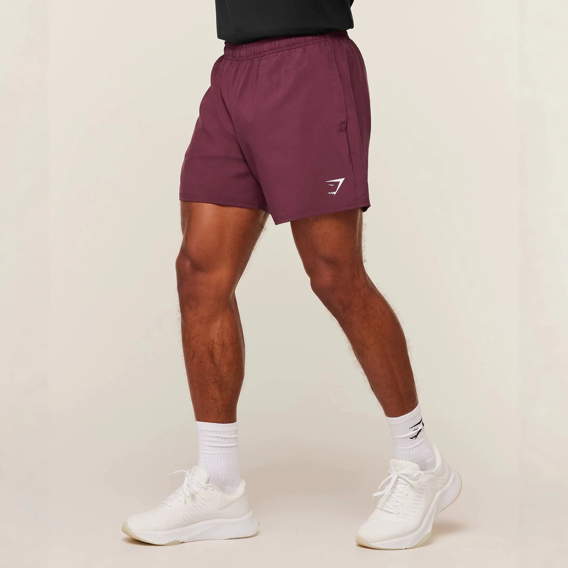 GYMSHARK Men's Shorts, Summer Quick-Dry Breathable Muscle Training 3/4 Shorts, Outdoor Workout Shorts