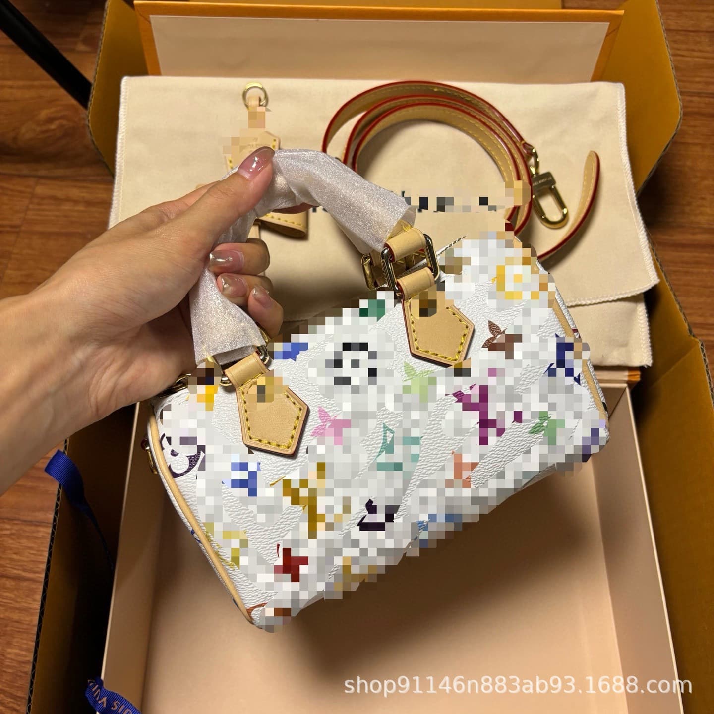 Donkey bag white three-color Speedy nano handbag shoulder bag l crossbody bag v women's bag