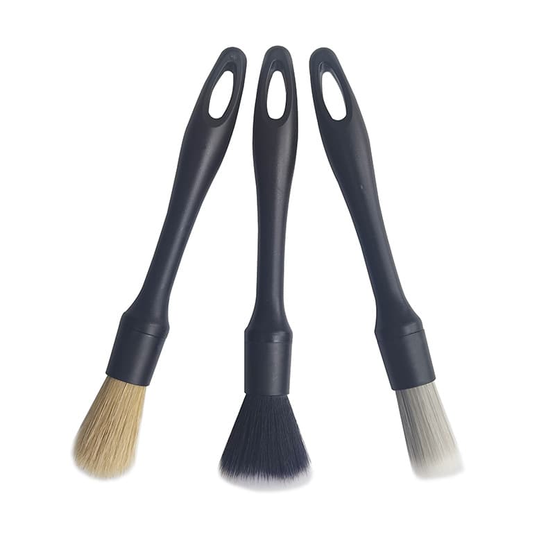 Car Detail Brush 3-Piece Set Interior Cleaning Brush Wheel Gap Cleaning Brush Car Wash Tool Kit