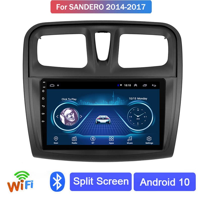 For Export Renault Sandero 14-17 Android Navigation GPS Smart Central Control Modification Car Stereo