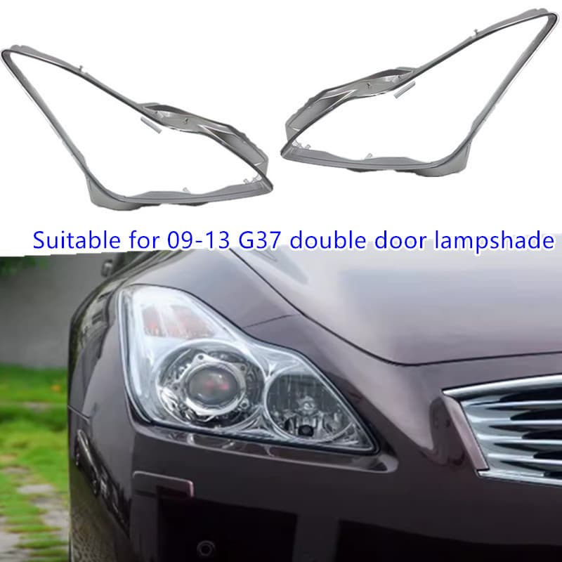 Headlight Lens Cover for Two-Door Coupe G37 09-13 Infiniti G37 Front Transparent Lens Housing