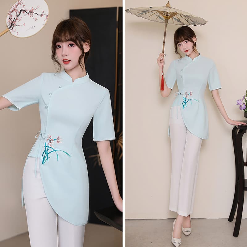 912 Autumn/Winter Beautician Work Uniforms, Beauty Salon Technician Uniforms, Hotel Foot Massage/Foot Bath/Massage Work Clothes, Health Club