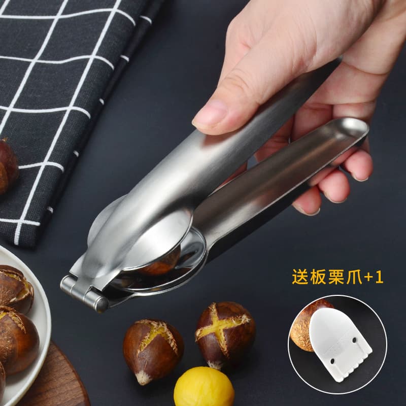 Factory 304 Stainless Steel Chestnut Opener, Household Chestnut Sheller and Peeler