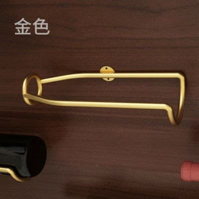 European-style Wrought Iron Wall-mounted Wine Rack Single Hanging Creative Decorative Shelf Suspended Wine Display Stand