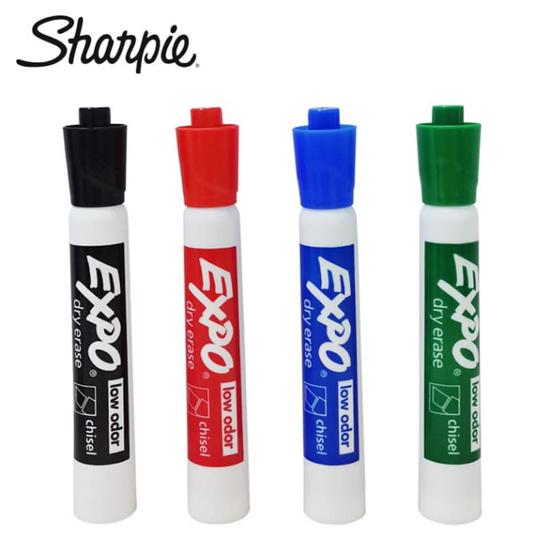 Sanford Expo 80001 Low Odor Dry Erase Marker, Chisel Tip, Erasable Square Tip Marker
