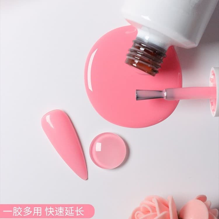 Factory Direct Custom Nude Base Extension Gel Foundation Gel Builder Gel Painless UV Shaping Gel Extension Nail Gel