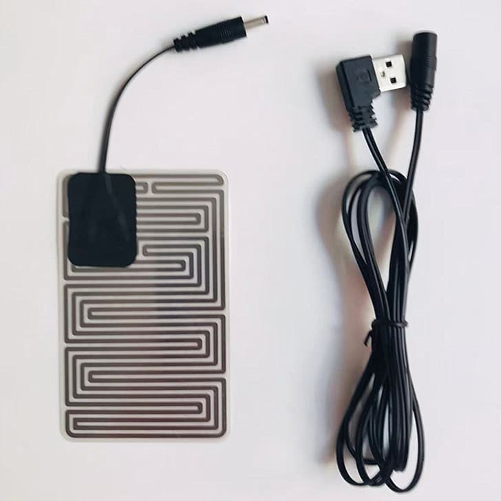 Phone Heating Pad, Takeout Phone Heating Electric Pad, Phone Anti-Freeze Heating Pad, Metal Electric Heating Pad