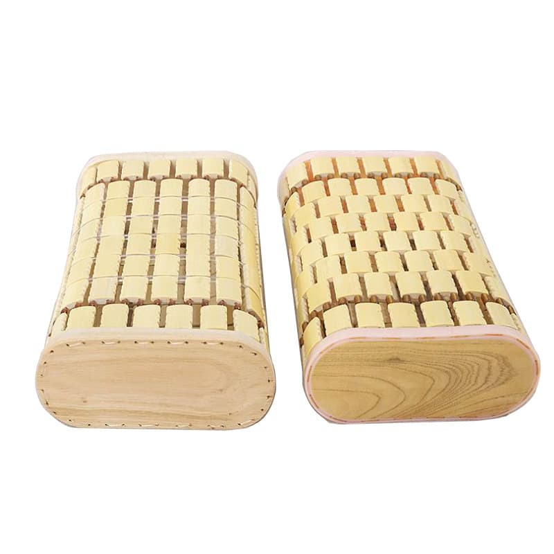 Large double-sided bamboo pillow for summer, hollow pillow for sauna, summer student bamboo cooling pillow, adult neck support and health pillow