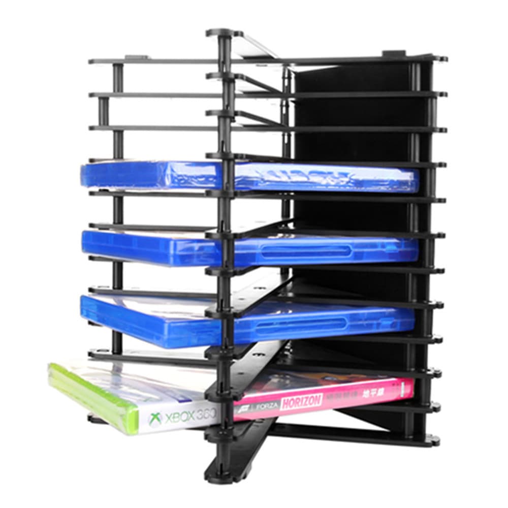 Foldable PS5 Game Disc Storage Rack PS4 Disc Holder PS4 Disc Rack CD Box Storage Rack PS5 Accessories