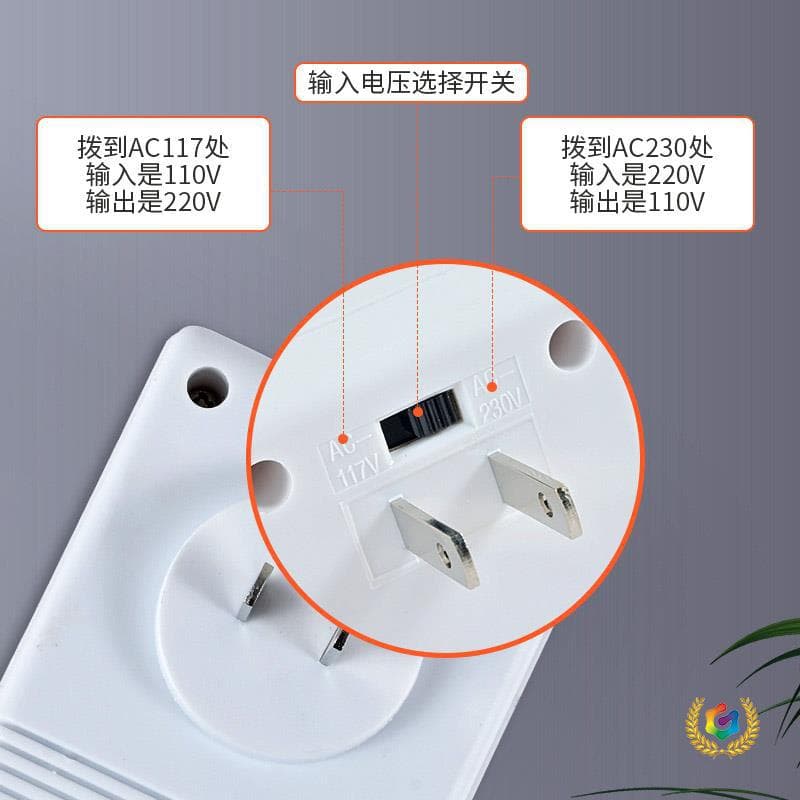 ✅110V/220V Voltage Converter Power Transformer Small Appliance Charging Inverter Adapter Plug Dual