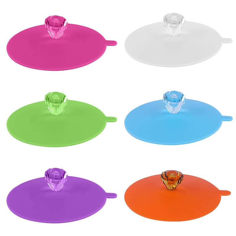 Amazon Hot-Selling Silicone Cup Lid, Leak-Proof and Dust-Proof Ceramic Tea Cup Water Cup Lid, Sealing Bowl Cover, Fresh-Keeping Lid