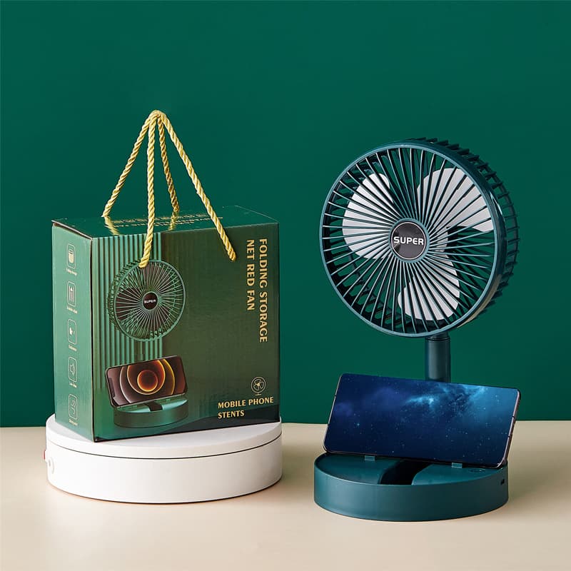 Summer desktop fan portable student dormitory folding electric fan souvenir practical small gift small electric fan wholesale