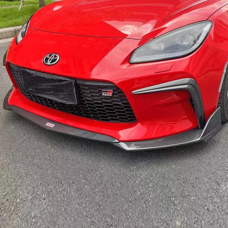 Carbon Fiber Front Lip for Toyota GR86 BRZ Toms Style Front Bumper Lip Chin Spoiler Body Kit