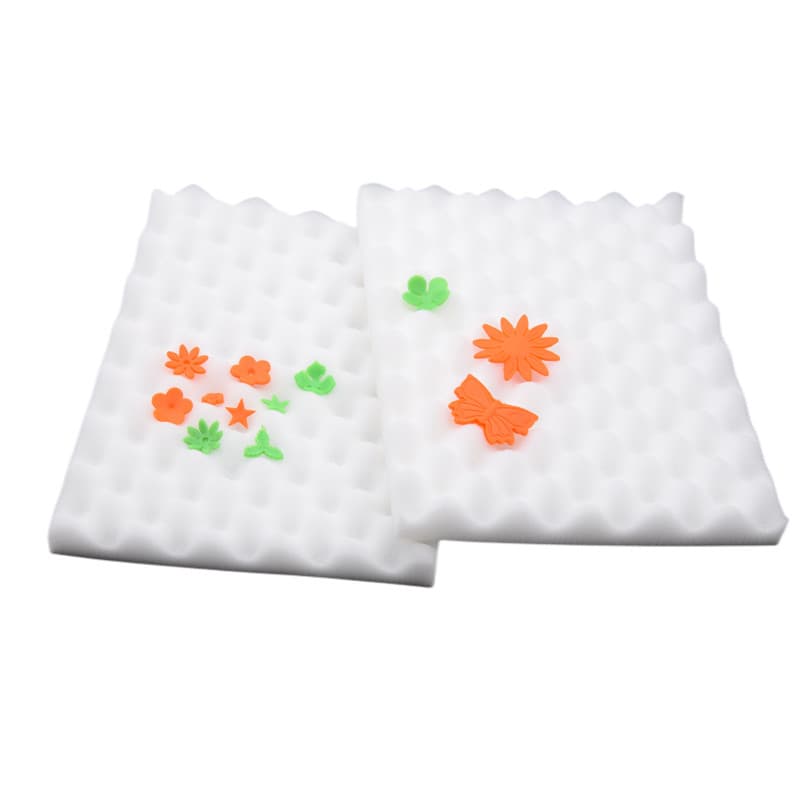 Baking fondant cake tools 2pcs fondant sugar flowers dried and shaped wavy sponge pad foam pad in stock
