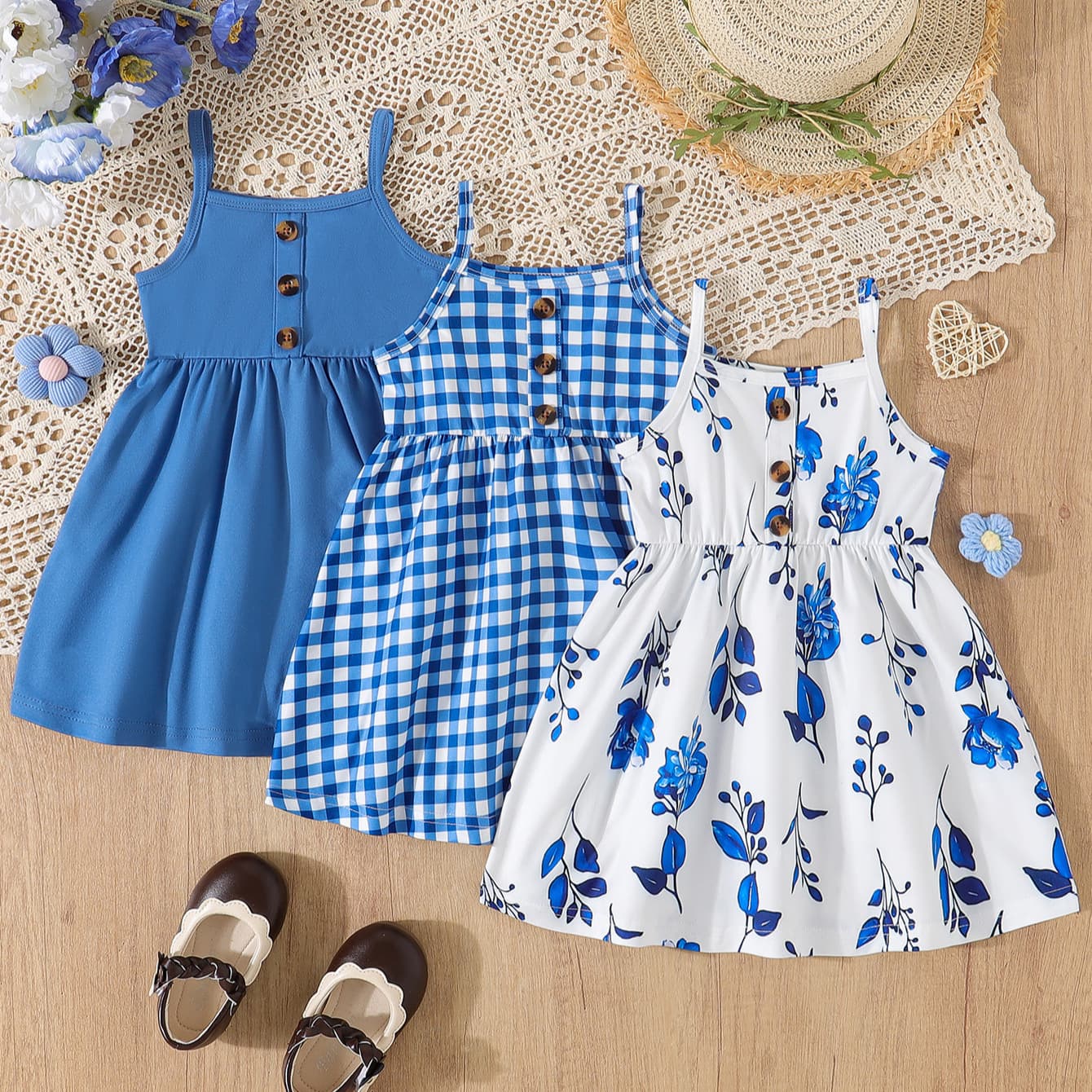 Girls Summer Dress 2025 New Korean Style Western Style Children's Dress Super Fairy Floral Kids Clothing Girl Princess Dress