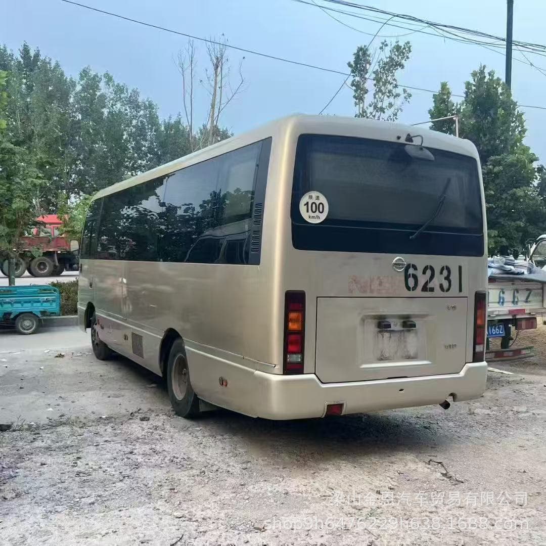 Export Coaster luxury 23-seater medium-sized bus for tourism and reception, automatic door, adjustable comfortable seats