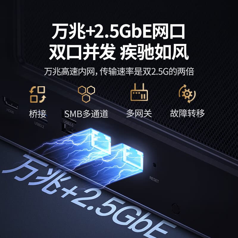 UGREEN Private Cloud DXP4800 Plus 16GB RAM Four-bay NAS Network Storage (See details for other specifications)
