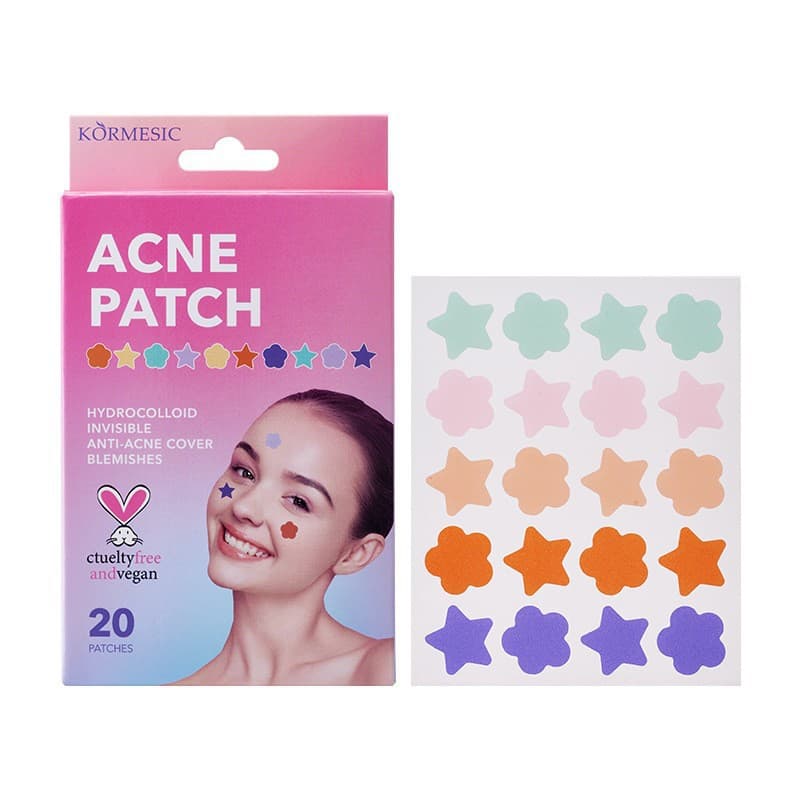 Cross-border Amazon Bestseller KORMESIC Acne Patch All-English Cleaning Acne Patch Facial Care