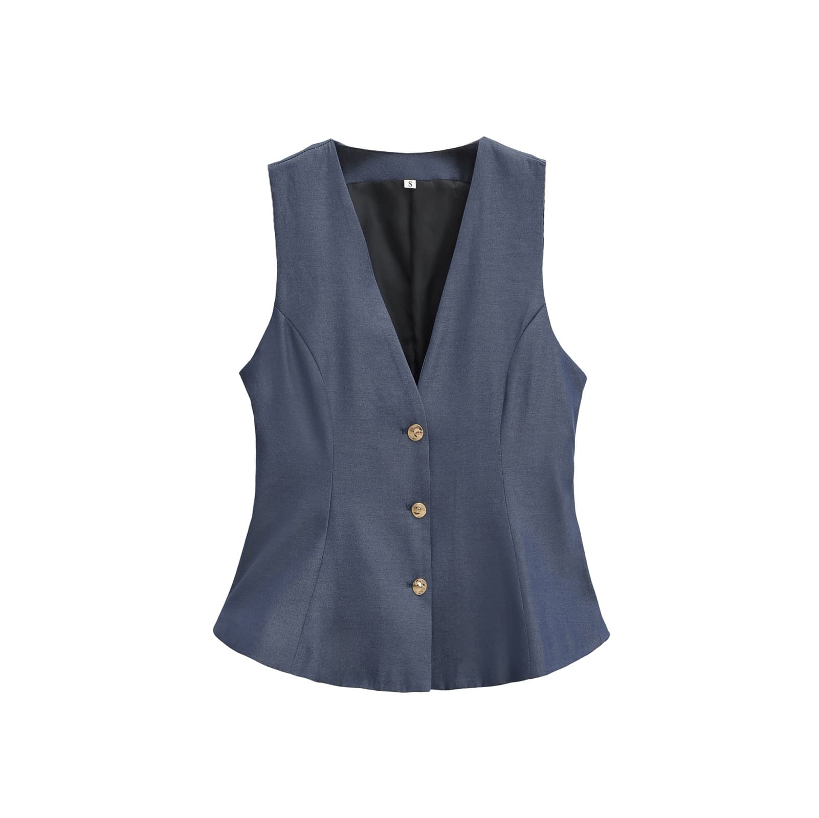 ZARY Women's V-Neck Sleeveless Solid Color Vest Top for Business Casual & Commute 3679/785