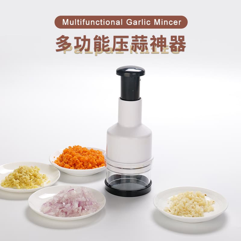 Premium Multifunctional Onion Chopper Household Kitchen Scallion Ginger Garlic Press Vegetable Garlic Mincer Chili Crusher