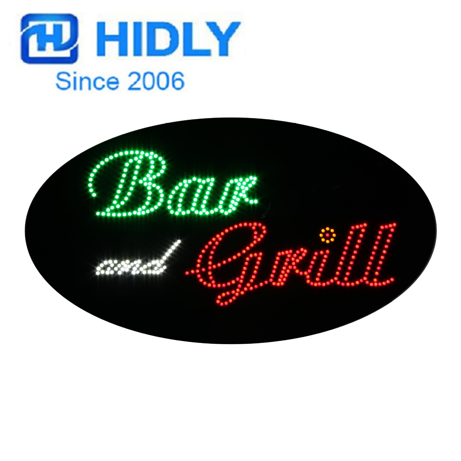 LED Bar Grill signboard manufacturer LED dynamic luminous character