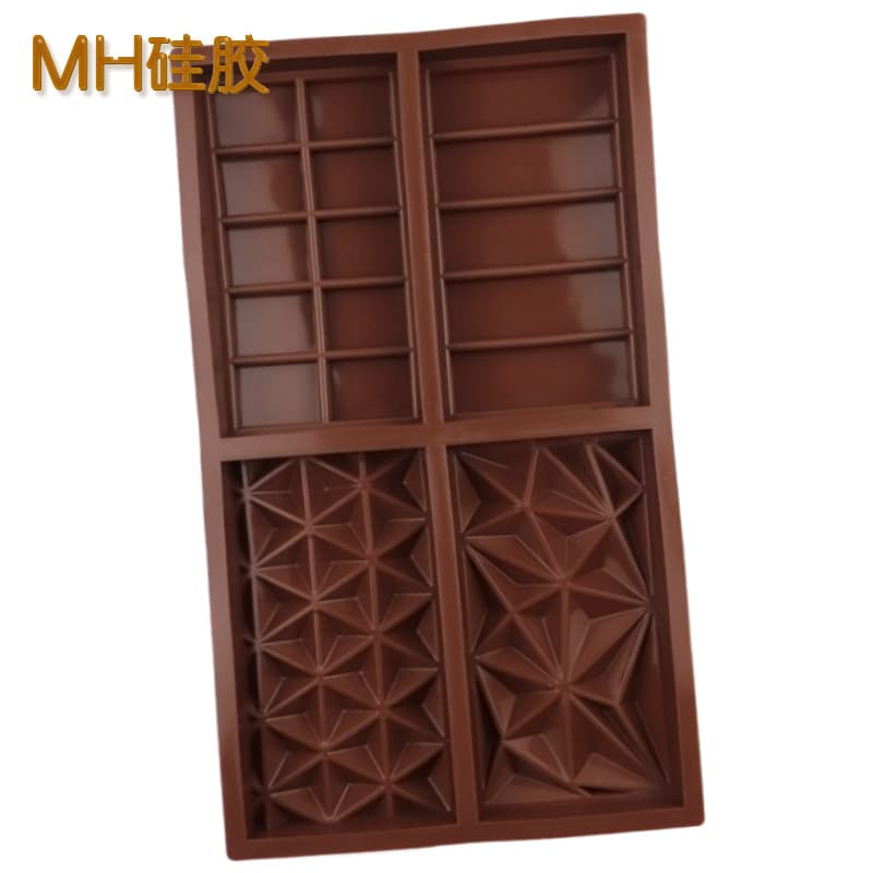 Minghao 4-Pack Assorted Shapes Silicone Cake Mold, Handmade Bread Mold, Creative Filled Chocolate Mold