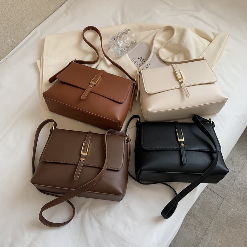 Vintage Fashion Minimalist Square Bag 2025 New Women's Bag Trendy Shoulder Bag Autumn Winter Popular Crossbody Bag