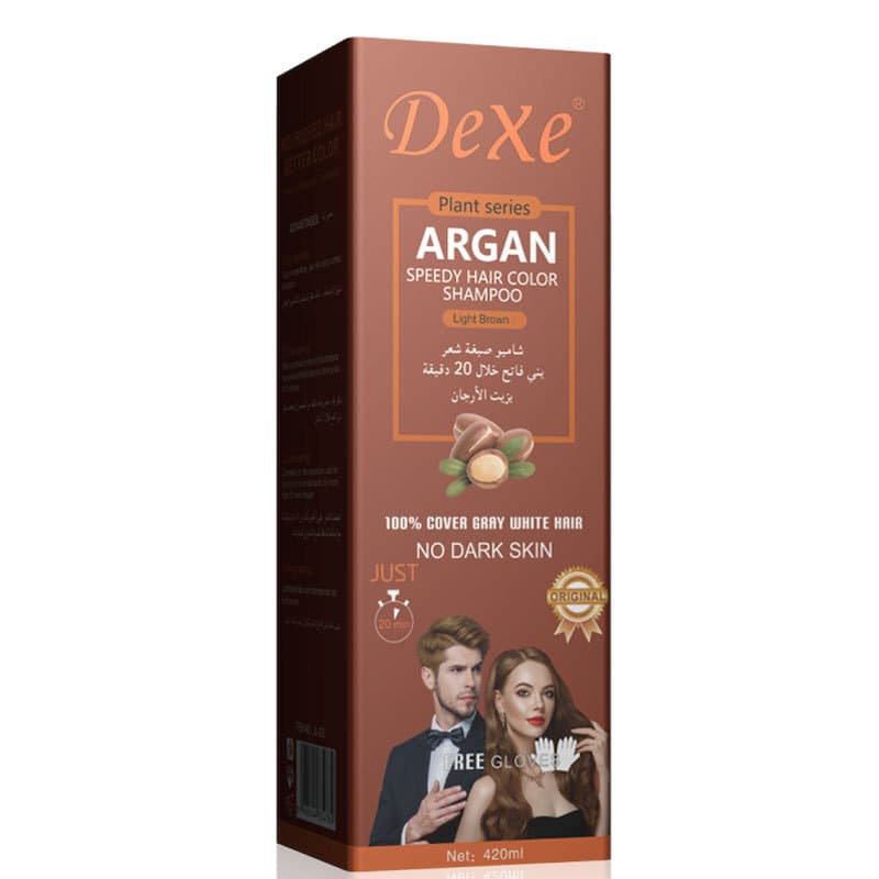 Dexe Yizhi Black Cross-Border Dual-Formula Hair Dye Plant Black Cover Gray Hair Dye Cream English Packaging OEM