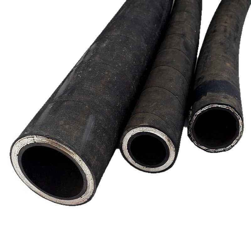 High Temperature Resistant Rubber Hose for Coal Mines and Steel Mills, High Pressure Hydraulic Hose, Four-Layer Steel Wire Braided Explosion-Proof Hose