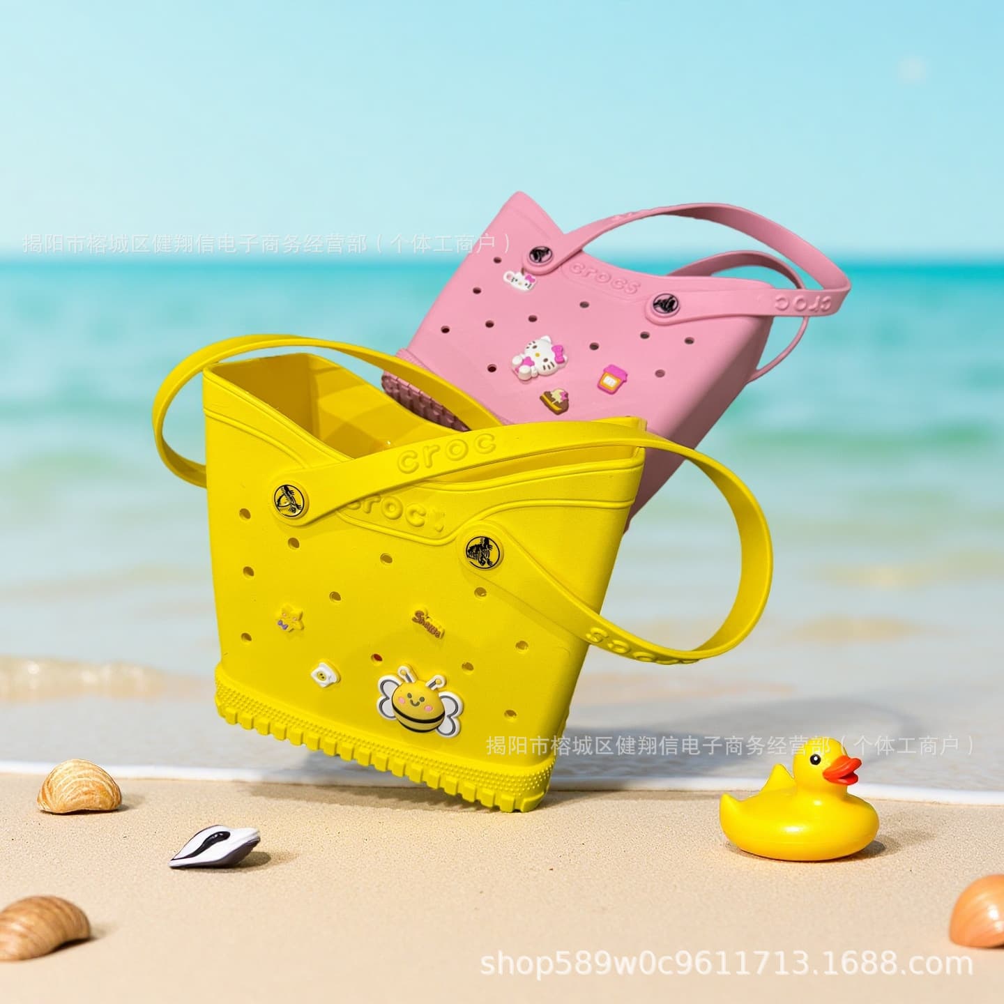 2025 New Cross-Border EVA Hole Bag Large Capacity Women's Handbag Waterproof Durable Portable Lightweight