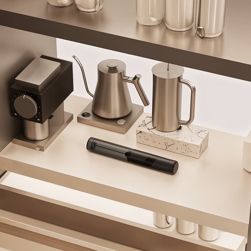 Amazon Electric Milk Frother New Stainless Steel Coffee Cream Electric Milk Frother Egg Beater Portable Stirring Stick