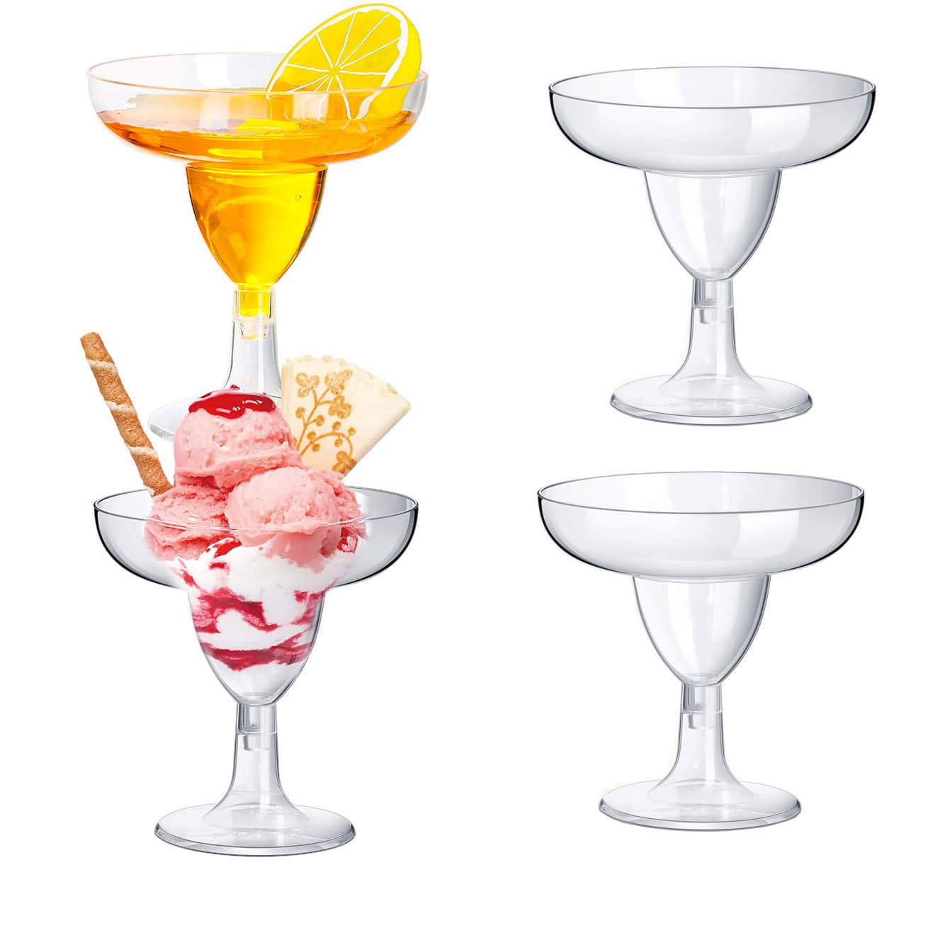Cross-border dropshipping 5 oz plastic champagne glasses cocktail martini glasses margarita glasses party cups