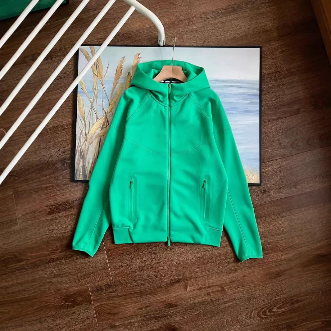 25 Spring/Autumn Tech Casual Sport Hooded Jacket Casual Pants Jacket Set Trend Loose Fit
