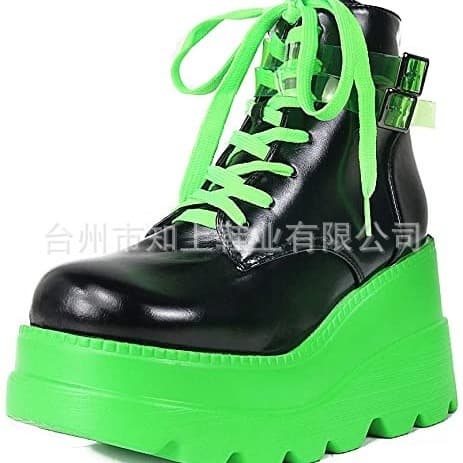 Demonia Platform Boots 2022 New Dark Gothic Pink Wedge Ankle Boots Women's US Plus Size Martens Boots