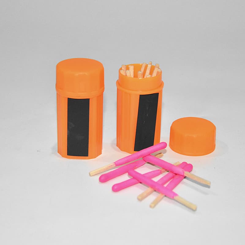 Outdoor Matches Windproof Matches for Wilderness Emergency Survival Fire Starter Kit 20 Pieces/Canister