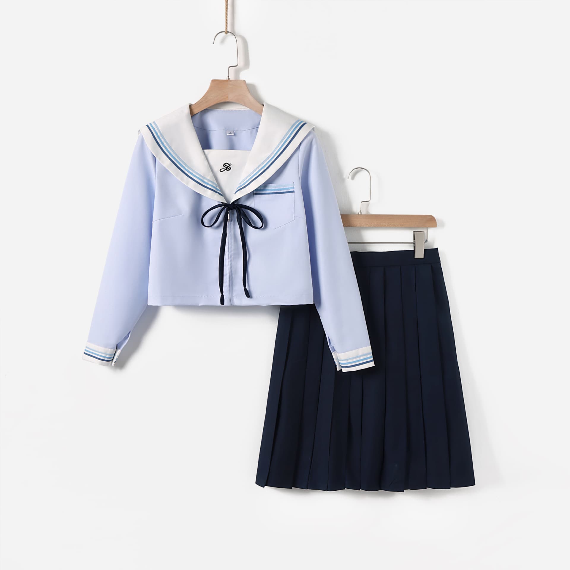Japanese jk uniform skirt western style suit fog short sleeve pleated skirt college style suit factory direct wholesale