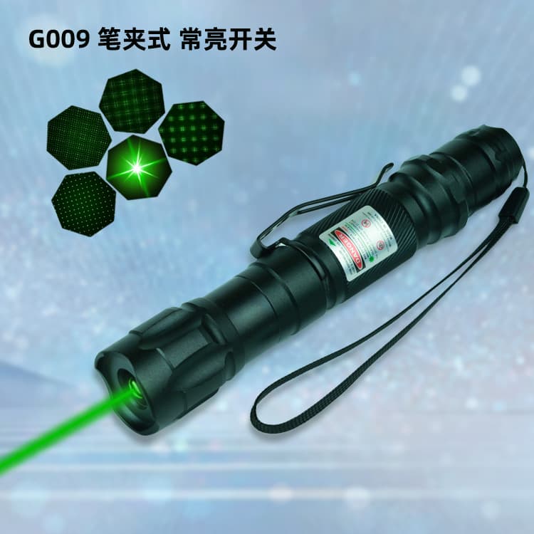 Cross-border exclusive supply of G009 green light high-power laser pointing flashlight laser pen starry sky pen single point long beam light