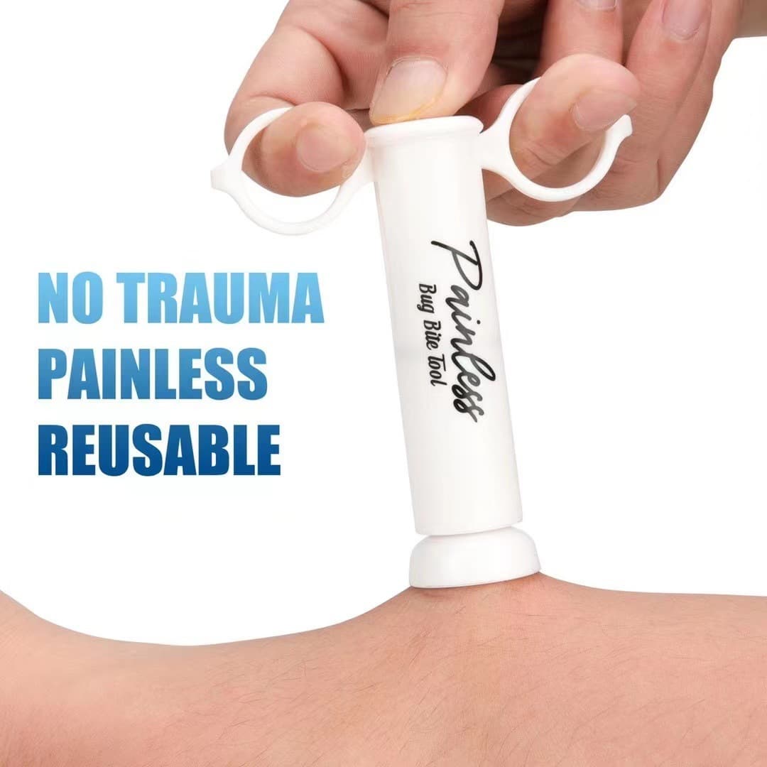 Bug Bite Removal Device, a physical tool for relieving mosquito bites and itching.