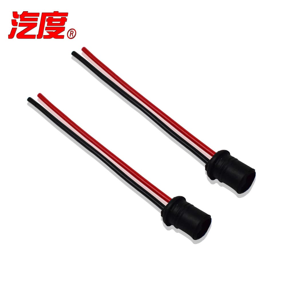 Car socket cord led hid T10/T15 waterproof male and female motorcycle connector far and near plug with cord