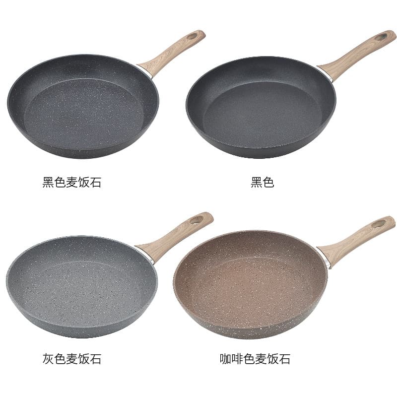 XJ21 Steak Pan, Marble Non-Stick Frying Pan, Thickened Aluminum Pan, Home Non-Stick Egg Pan, Pancake Pan, Baby Food Pan