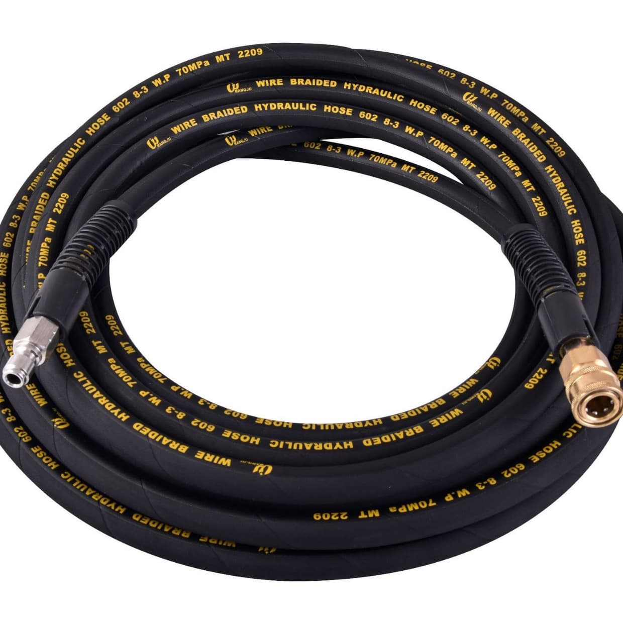 Specialized single, double, triple layer ultra-high-pressure rubber hoses, pressure-resistant 30MPA, 50MPA, 70MPA.